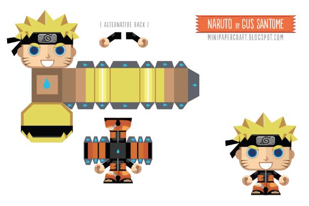 Naruto mini papertoy