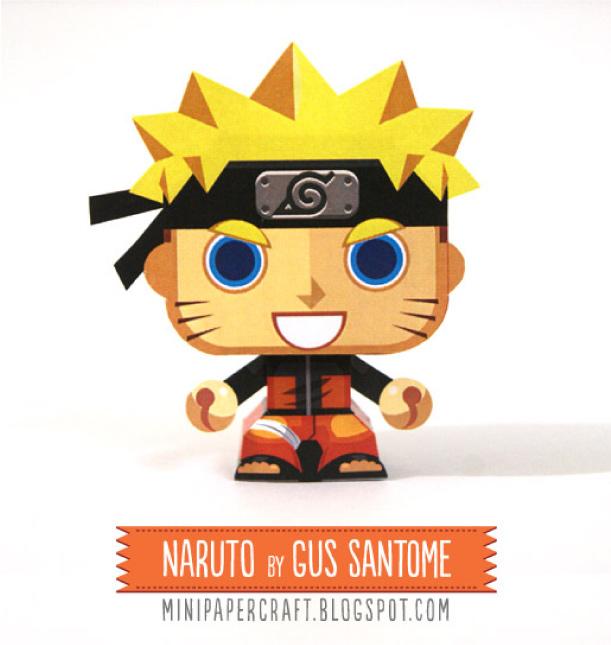 Naruto mini papertoy