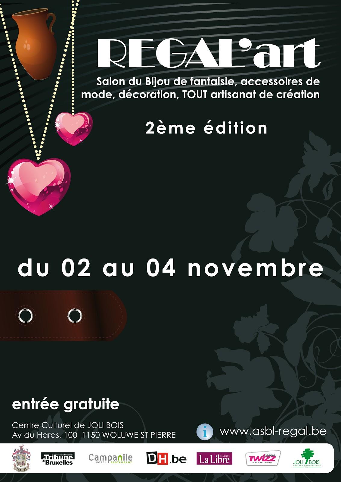 Prochain marché: Régal'Art - du 2 au 4/11/12