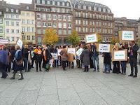 Un flashmob à Strasbourg pour l'entrée en Scène du Mois de l'Economie Sociale et Solidaire