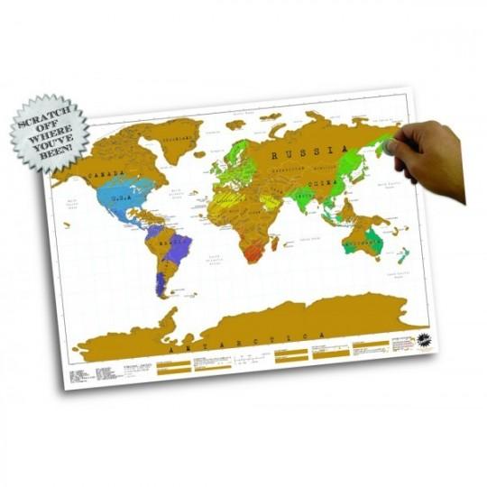 La carte du monde à gratter !