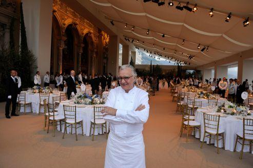 Alain Ducasse, à la terrasse de l'Opéra, à Monaco.