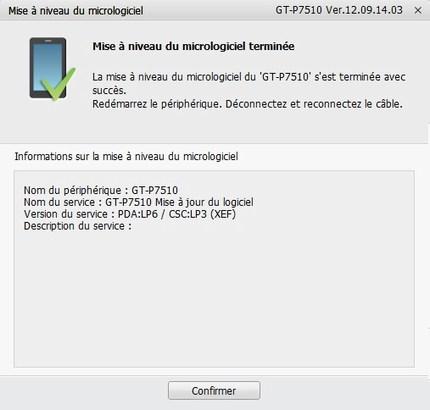 J’ai installé la mise à jour française officielle Android 4.0.4 pour la GT-P7510
