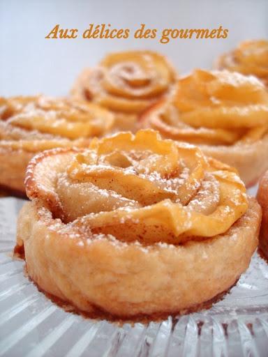 ROSES FEUILLETÉES AUX POMMES