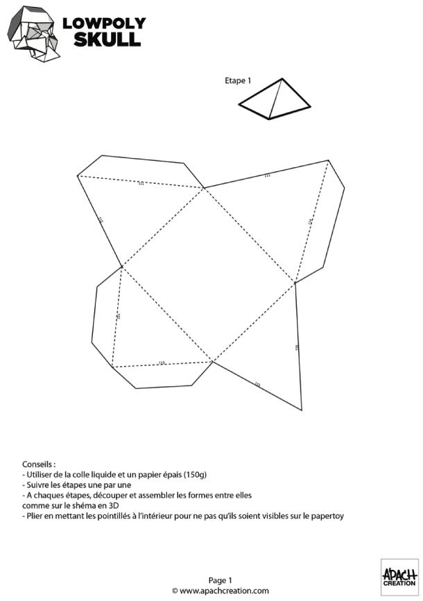 Skull papertoy by ApachCréation