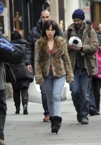 Scarlett Johansson de retour sur le tournage de Under the Skin