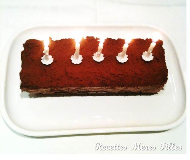 La recette Gâteau d’anniversaire : Gâteau Gavotte au chocolat