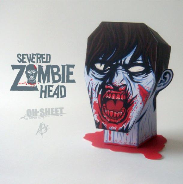 ‘Severed Zombie Head’ by OH-SHEET