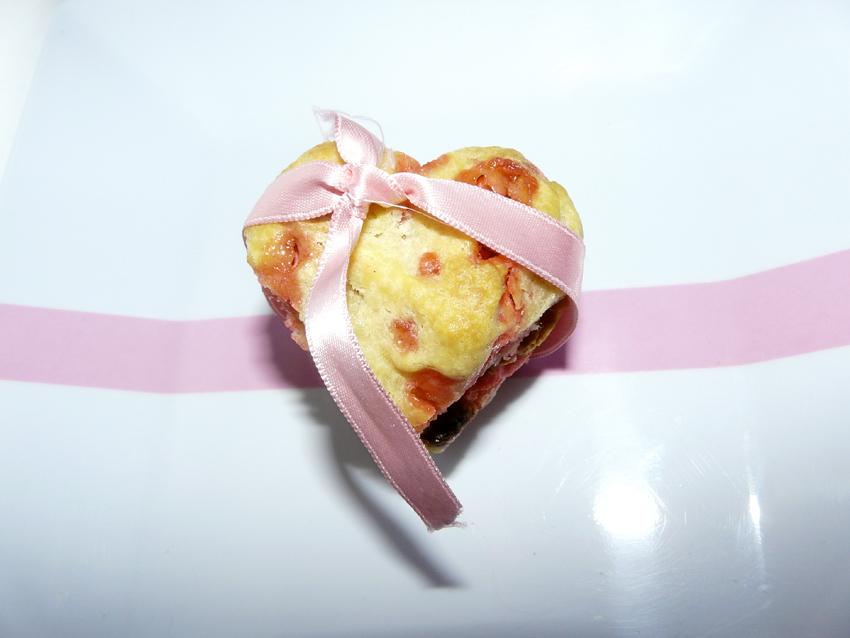 Food : Cookies - coeurs (pralines roses et chocolat blanc)