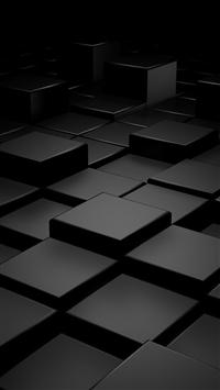 Fond d'écran iPhone 5: Black 3D Blocks...