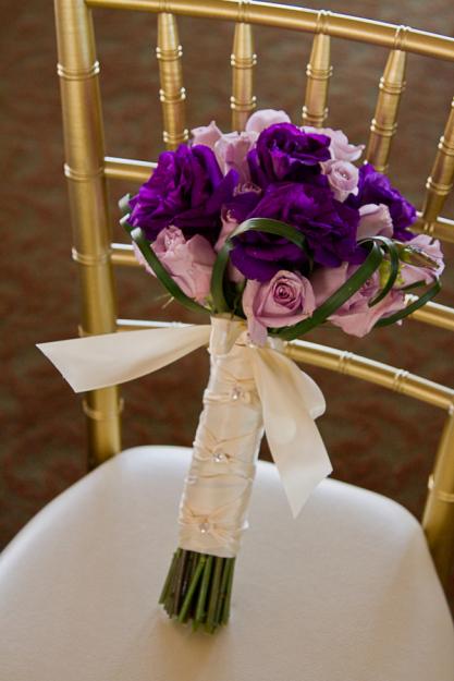decoration de mariage violette baroque