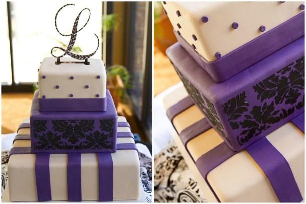 decoration de mariage violette baroque