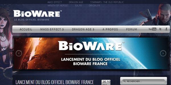Le blog officiel de BIOWARE ouvre ses portes en France !