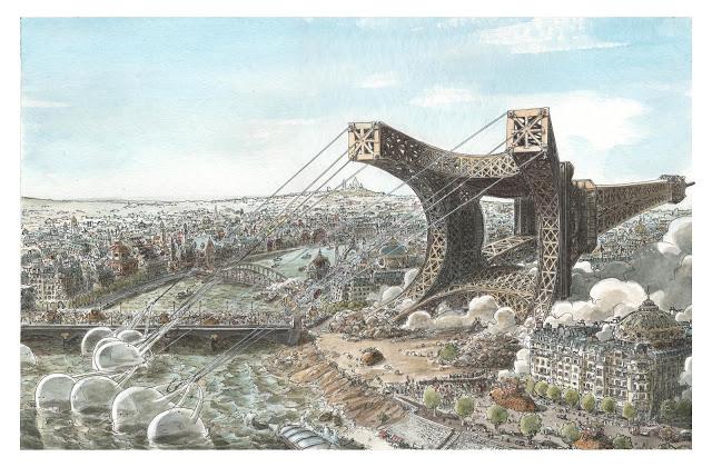 Des monstres bâtisseurs de la capitale : expo de David Cochard au Comptoir du dessin