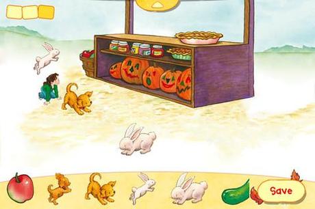 La sélection d'applis du mois des Trois Elles #7 Biscuit visits the pumpkin patch par zuuka incorporated