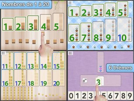 La sélection d'applis du mois des Trois Elles #7 Les nombres Montessori et Montessori Numbers par L'Escapadou