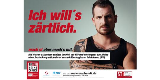 Ne laisse pas sa chance au sida! Gib Aids keine Chance!