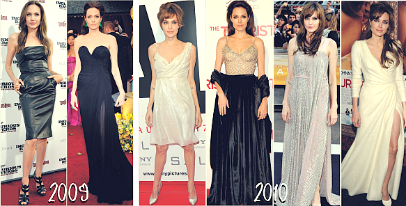 Dans la garde robe de..la glamour Angélina Jolie.