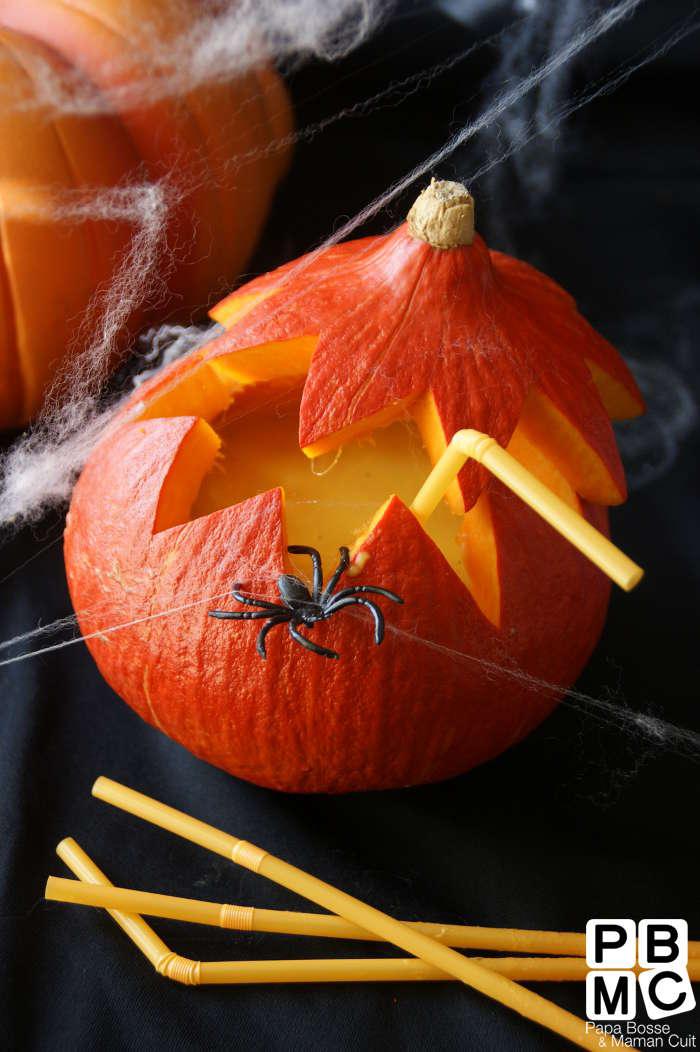 La recette d'Halloween de Velouté Potimarron