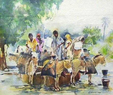 Quelques aquarellistes du Soudan