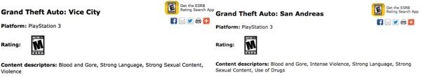 GTA Vice City et San Andreas bientôt sur Playstation 3