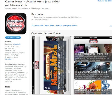 Téléchargez l’application gratuite de Gamer-news !