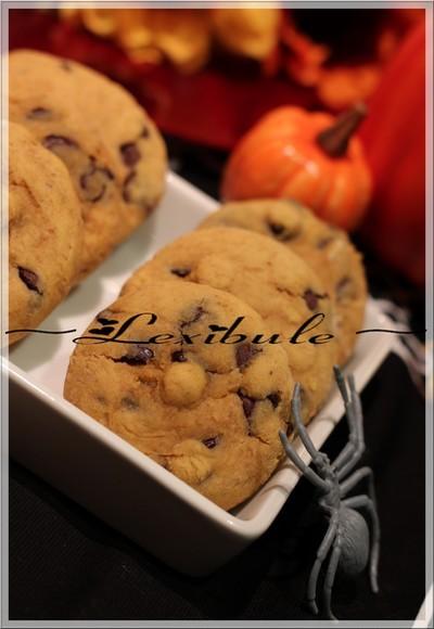 Biscuits à la citrouille et aux pépites de chocolat