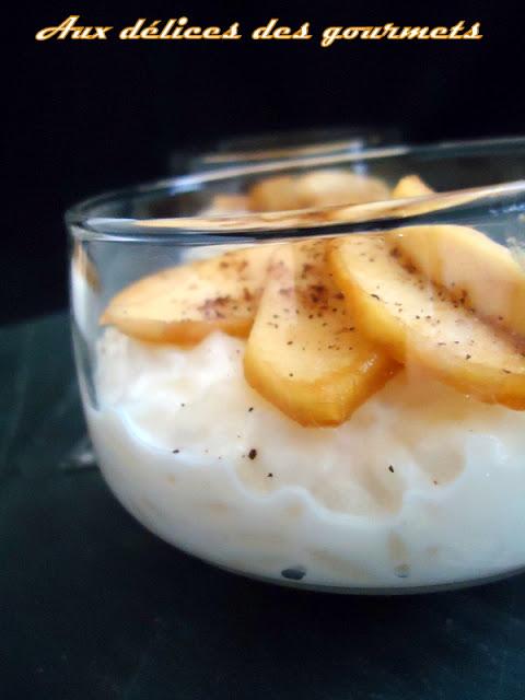 RIZ AU LAIT VANILLE ET POMME