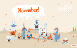 NewImage4 Fonds décran calendrier de Novembre