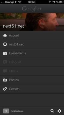 Google+  sur iPhone passe en version 3.3  ...