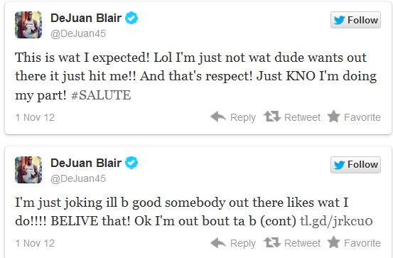 Dejuan Blair a joué...