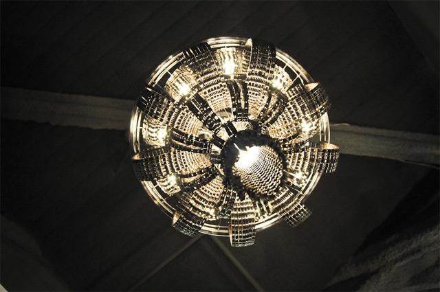 Chandelier en chaine de vélo