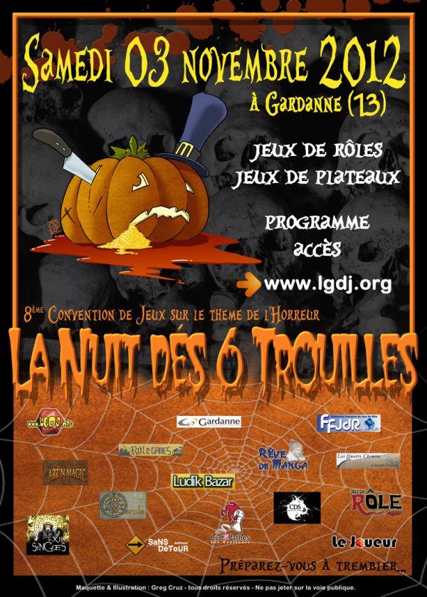 images articles 2012 nd6t affiche 600x838 La 8ème Nuit dés 6 Trouilles