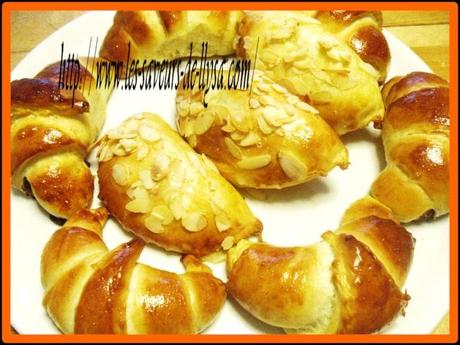 Croissants briochés au nutella et chaussons aux pommes