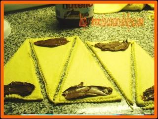 Croissants briochés au nutella et chaussons aux pommes