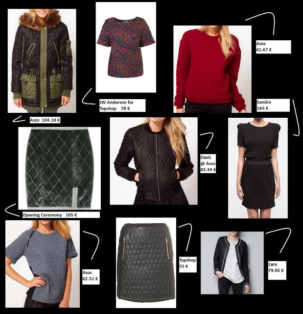 SHOPPING LIST: ON S'ENVELOPPE DE MATELASSE