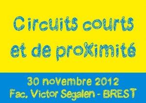Participation au Forum « circuits courts de proximité » à Brest le 30 novembre