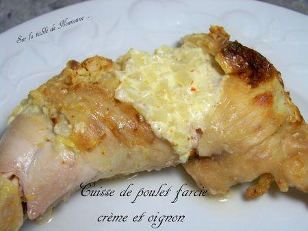 Cuisse de poulet farcie crème et oignon 3