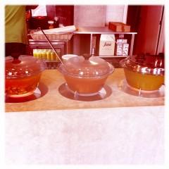 Jardin, bar à soupe et à jus