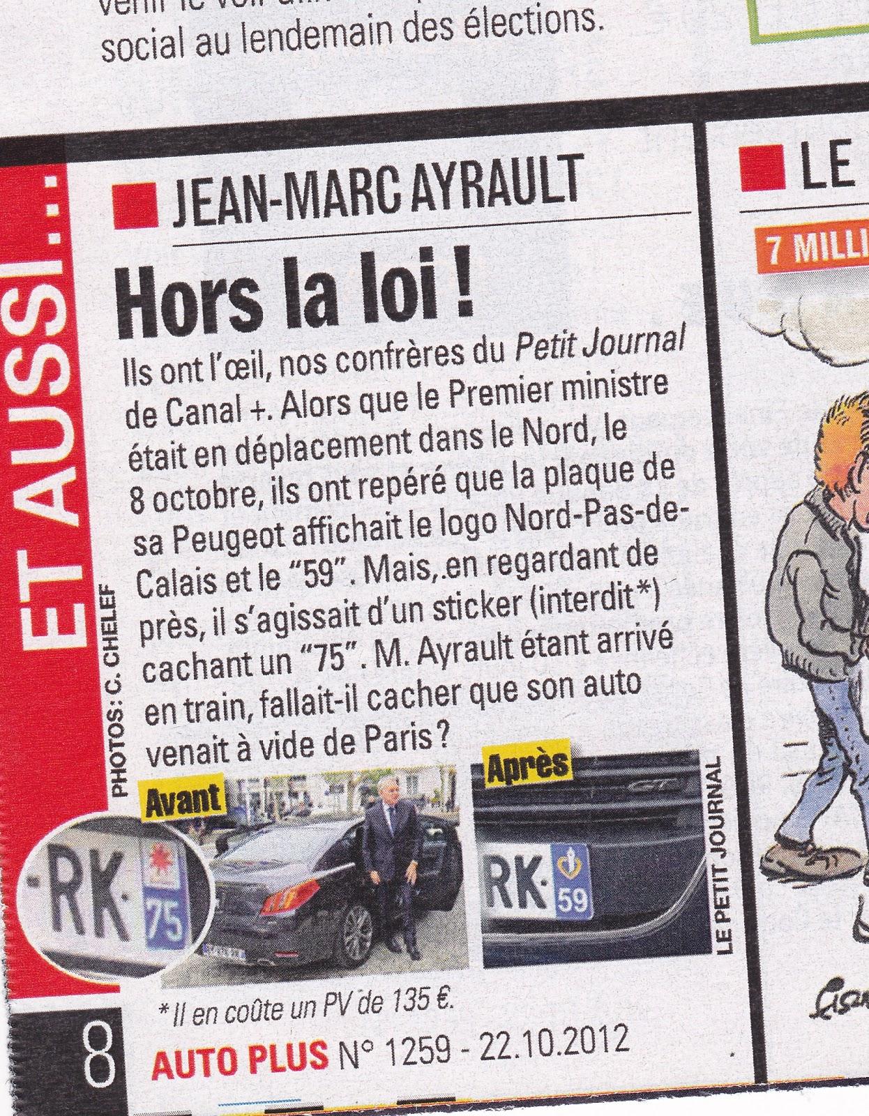 Jean-Marc Ayrault hors la loi!