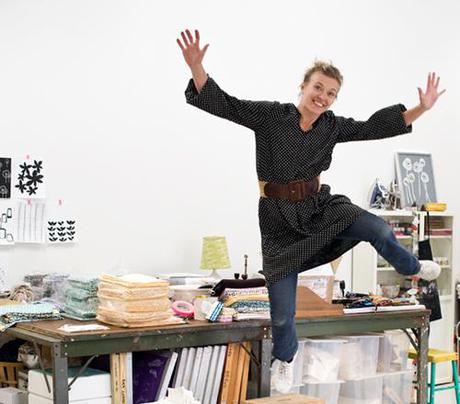 { Visite déco } L’atelier-boutique de la designer textile Lotta Jansdotter