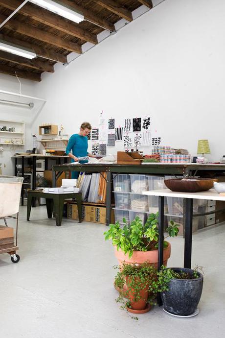 { Visite déco } L’atelier-boutique de la designer textile Lotta Jansdotter