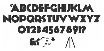 typographie retro et vintage