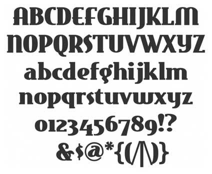 typographie retro