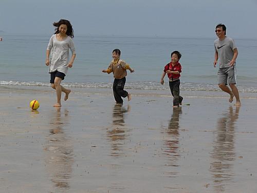 Taechon plage (un peu au sud de Muchangpo