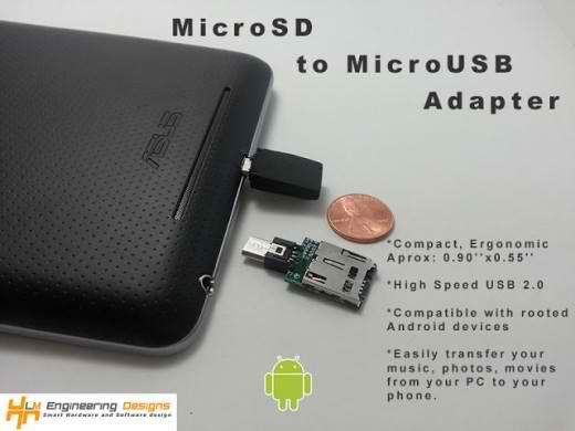 Mobile – Solution pour utiliser une microSD sans port mémoire