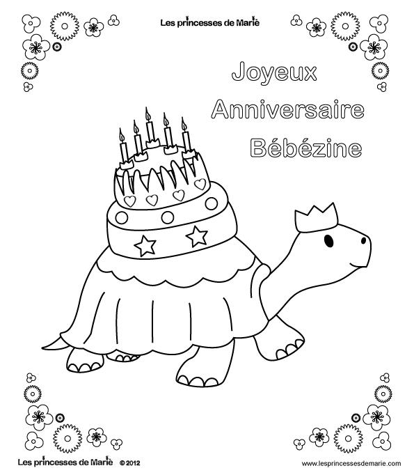 Gateau Anniversaire 5 Ans Coloriage