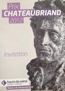 Prix CHATEAUBRIAND 2012 – 26 e prix