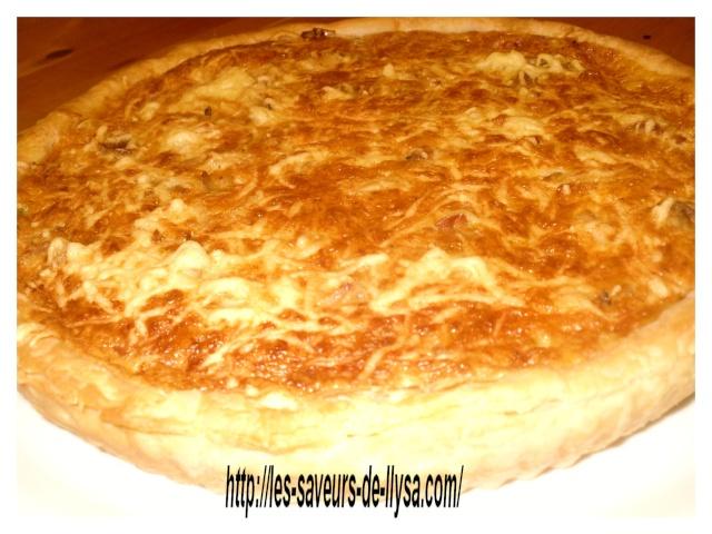 Quiche aux poireaux et au poulet