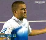 vidéo Mikhail Youzhny raquette tennis front sang